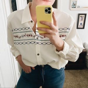 Alfred Dunner Oversized Button Up